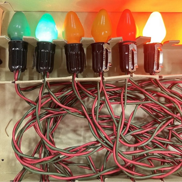 Vintage Royalites Christmas Tree Light Streamer String Set with Box 2 Sets - Picture 12 of 13